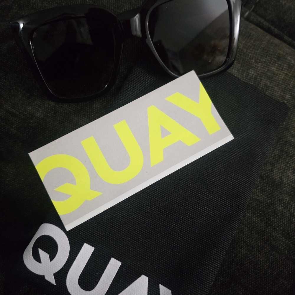 Quay Australia Men’s Black Square Sunglasses - Picture 6 of 6